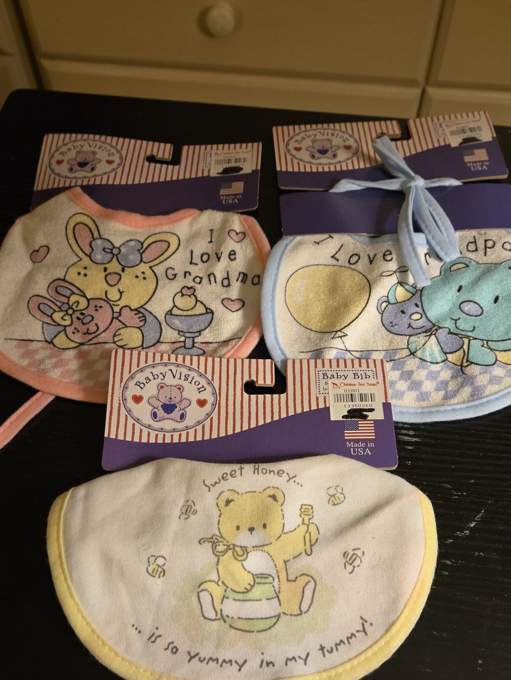 Sweet Pastel Bib Set - Yellow, Pink & Blue